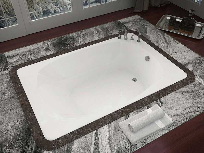 Venzi Aqui 48 x 72 Rectangular Soaking Bathtub with Reversible Drain By Atlantis