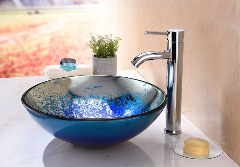 Anzzi Chilasa Series Vessel Sink in Blue LS-AZ8209 3
