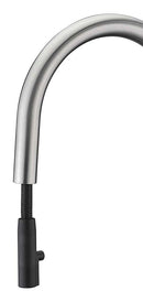 Anzzi Cresent Single Handle Pull-Down Sprayer Kitchen Faucet in Brushed Nickel KF-AZ1068BN 4