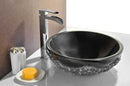 Anzzi Dragons Crest Vessel Sink in Black Jade 3