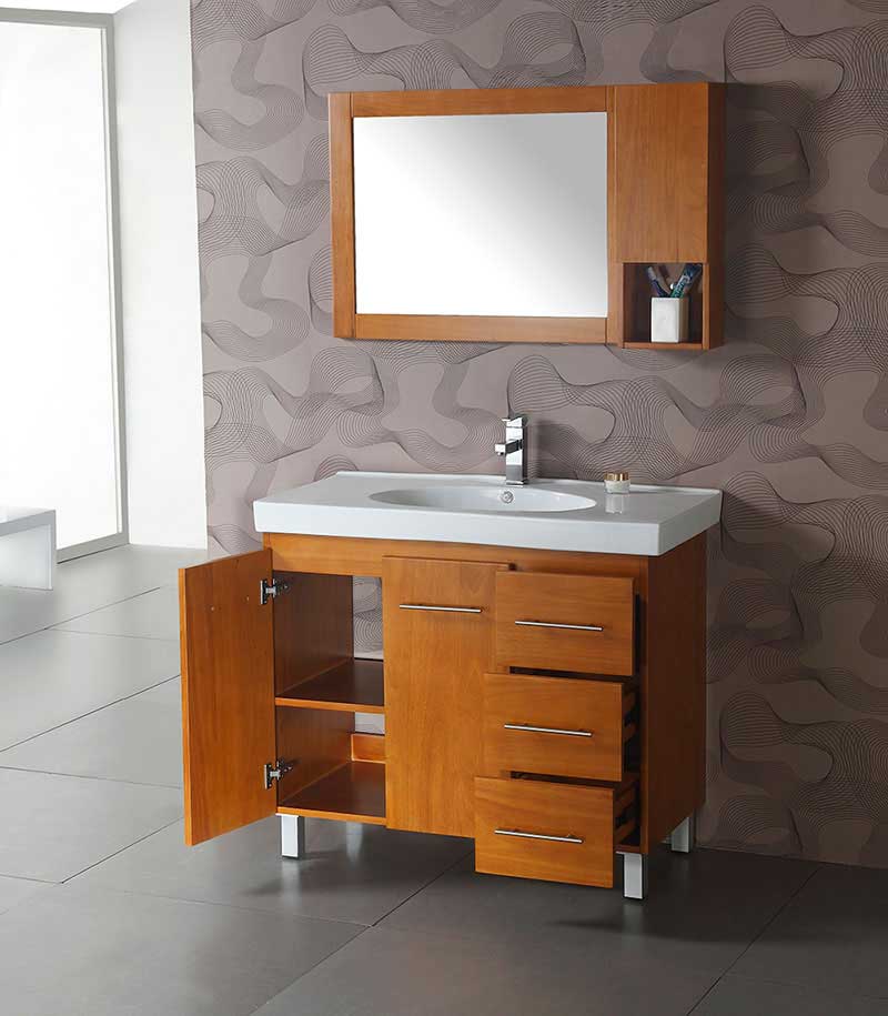 Legion Furniture Mirror Cabinet Medium Maple 2