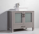 Legion Furniture 36" Solid Wood Sink Vanity with Mirror and Faucet 3