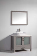 Legion Furniture 36" Solid Wood Sink Vanity with Mirror and Faucet