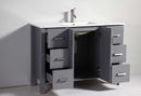 Legion Furniture 48" Solid Wood Sink Vanity with Mirror and Faucet 2