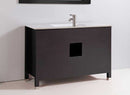 Legion Furniture 48" Solid Wood Sink Vanity With Mirror And Faucet Espresso 2