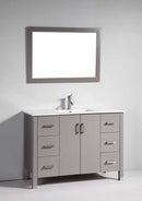 Legion Furniture 48" Solid Wood Sink Vanity with Mirror and Faucet