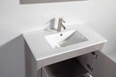 Legion Furniture 36" Solid Wood Sink Vanity with Mirror and Faucet 4