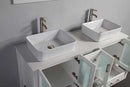 Legion Furniture 59" Solid Wood Sink Vanity With Mirror And Faucet White 3