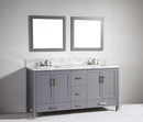 Legion Furniture 72" Solid Wood Sink Vanity with Mirror-No Faucet 