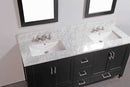Legion Furniture 72" Solid Wood Sink Vanity With Mirror-No Faucet Espresso 3