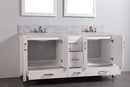 Legion Furniture 72" Solid Wood Sink Vanity With Mirror-No Faucet White 2
