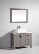 Legion Furniture 36" Solid Wood Sink Vanity with Mirror and Faucet