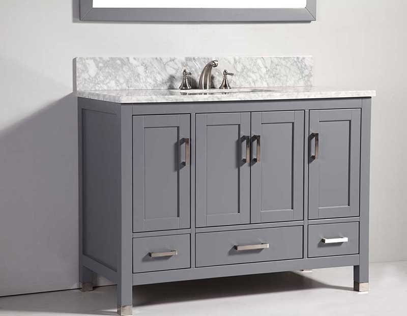 Legion Furniture 48" Solid Wood Sink Vanity with Mirror-No Faucet  3
