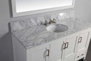 Legion Furniture 60" Solid Wood Sink Vanity With Mirror-No Faucet White 3