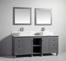 Legion Furniture 72" Solid Wood Sink Vanity with Mirror-No Faucet 