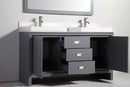 Legion Furniture 60" Solid Wood Sink Vanity with Mirror-No Faucet  2
