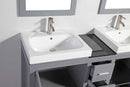 Legion Furniture 60" Solid Wood Sink Vanity with Mirror-No Faucet  4