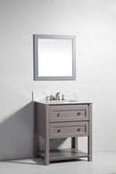 Legion Furniture 30" Solid Wood Sink Vanity with Mirror-No Faucet 