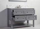 Legion Furniture 48" Solid Wood Sink Vanity with Mirror-No Faucet  3