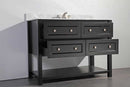 Legion Furniture 48" Solid Wood Sink Vanity With Mirror-No Faucet Espresso 2