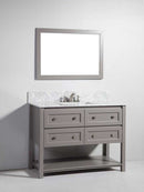Legion Furniture 48" Solid Wood Sink Vanity with Mirror-No Faucet 