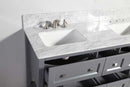 Legion Furniture 60" Solid Wood Sink Vanity with Mirror-No Faucet  4