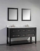 Legion Furniture 60" Solid Wood Sink Vanity With Mirror-No Faucet Espresso