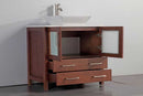 Legion Furniture 36" Solid Wood Sink Vanity With Mirror-No Faucet Cherry 2