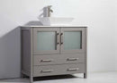 Legion Furniture 36" Solid Wood Sink Vanity with Mirror-No Faucet  3