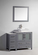 Legion Furniture 30" Solid Wood Sink Vanity with Mirror + 12" Side Cabinet for WA78