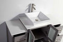 Legion Furniture 24" Solid Wood Sink Vanity with Mirror + 2 of 12" Side Cabinet for WA78 4