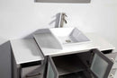 Legion Furniture 30" Solid Wood Sink Vanity with Mirror + 2 of 12" Side Cabinet for WA78 4