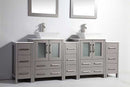 Legion Furniture 2 of 24" Solid Wood Sink Vanity with Mirror + 2 of 12" Side Cabinet for WA78 3