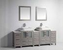 Legion Furniture 2 of 24" Solid Wood Sink Vanity with Mirror + 2 of 12" Side Cabinet for WA78
