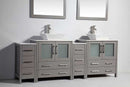 Legion Furniture 2 of 30" Solid Wood Sink Vanity with Mirror + 2 of 12" Side Cabinet for WA78 3