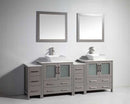 Legion Furniture 2 of 30" Solid Wood Sink Vanity with Mirror + 2 of 12" Side Cabinet for WA78