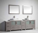 Legion Furniture 2 of 36" Solid Wood Sink Vanity with Mirror + 2 of 12" Side Cabinet for WA78