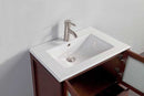 Legion Furniture 24" Solid Wood Sink Vanity With Mirror-No Faucet Cherry 3