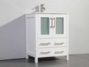 Legion Furniture 24" Solid Wood Sink Vanity With Mirror-No Faucet White 3