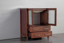 Legion Furniture 30" Solid Wood Sink Vanity With Mirror-No Faucet Cherry 2