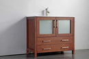Legion Furniture 36" Solid Wood Sink Vanity With Mirror-No Faucet Cherry 3