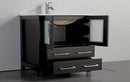Legion Furniture 36" Solid Wood Sink Vanity With Mirror-No Faucet Espresso 2