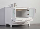 Legion Furniture 36" Solid Wood Sink Vanity With Mirror-No Faucet White 2