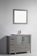 Legion Furniture 36" Solid Wood Sink Vanity with Mirror + 12" Side Cabinet for WA79