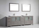 Legion Furniture 2 of 36" Solid Wood Sink Vanity with Mirror + 2 of 12" Side Cabinet for WA78