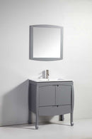 Legion Furniture 30" Solid Wood Sink Vanity with Mirror-No Faucet 