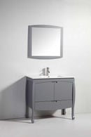 Legion Furniture 36" Solid Wood Sink Vanity with Mirror-No Faucet 