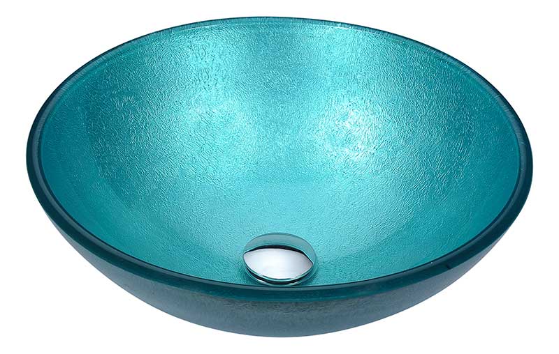 Anzzi Posh Series Deco-Glass Vessel Sink in Coral Blue LS-AZ281