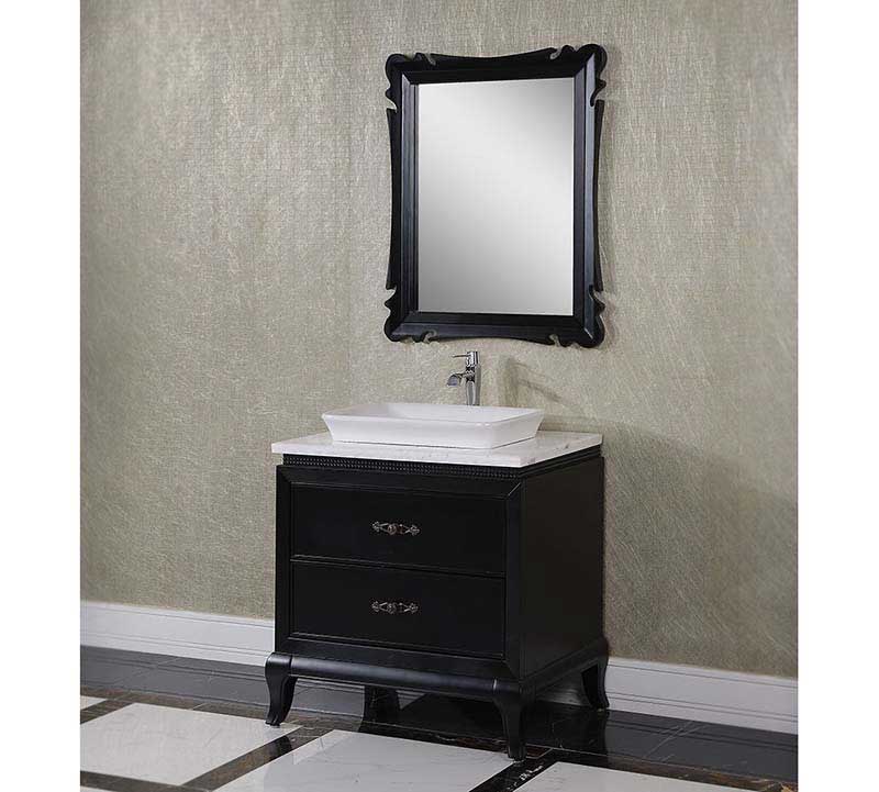 InFurniture 32.3" Solid Wood Sink Vanity With No Faucet WB-14180