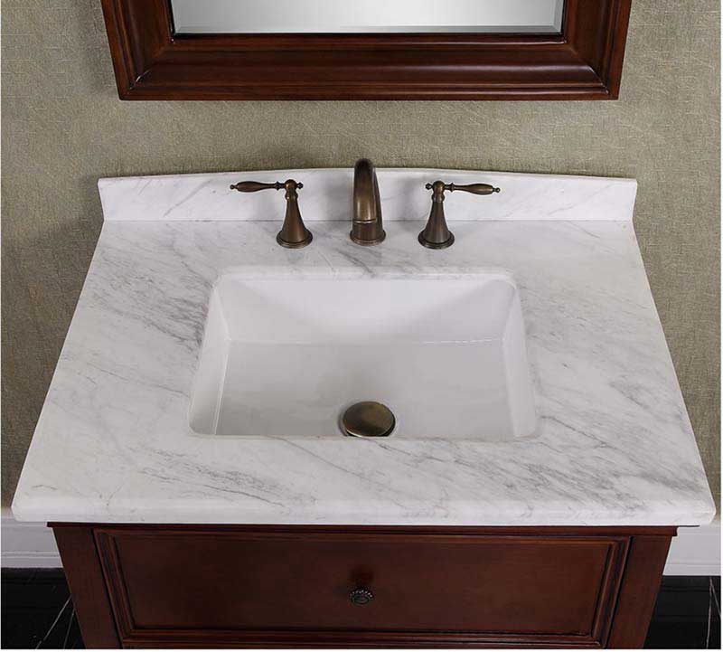 InFurniture 30" Solid Wood Sink Vanity With No Faucet WB-19716A 4